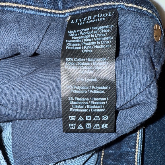 Liverpool Dark Blue Denim Jeans - Picture 4 of 5